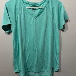 Dickies aqua green V-neck t-shirt Size M #workwear #vneck